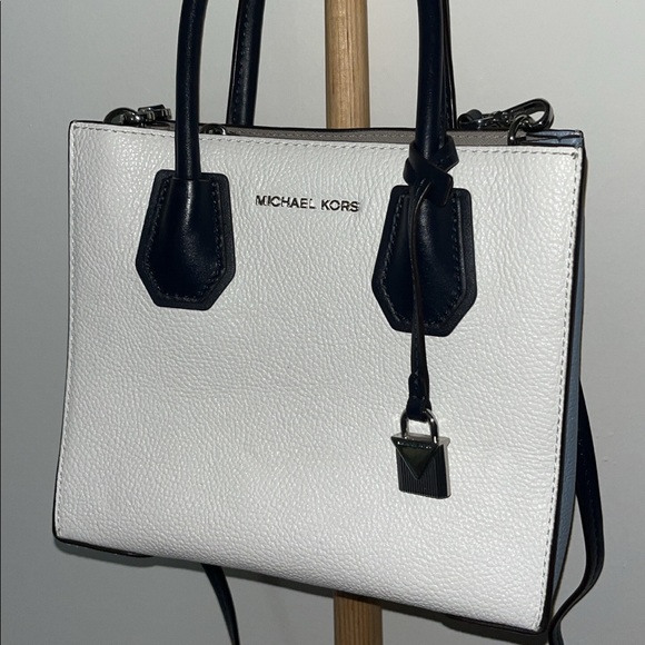 Michael Kors Handbags - Michael Kors Mercer Messenger Bag - Blue & White. Comes with dust bag.